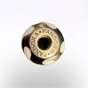 Pandora black and white charm